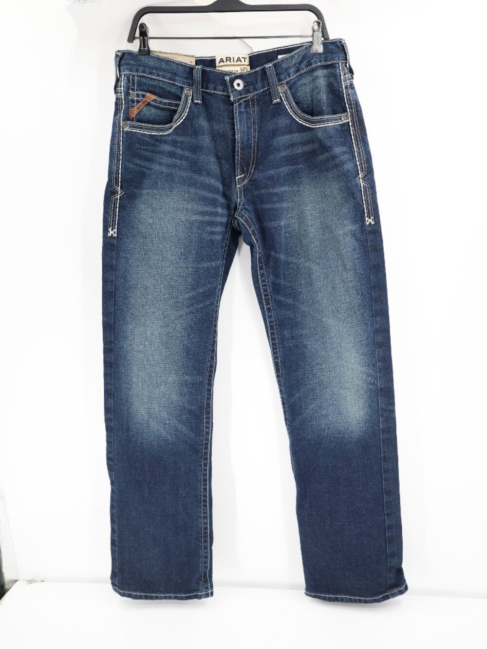 NWT Ariat Jeans Mens 33x34 M5 Straight Fit Straight Leg Stretch Nightingale Blue